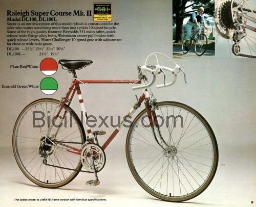 Raleigh Super Course ficha técnica y opiniones